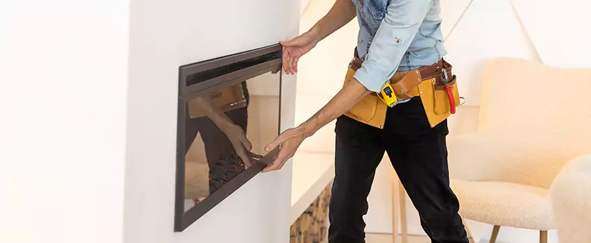 Metal Fireplace Installation in Venice, Florida