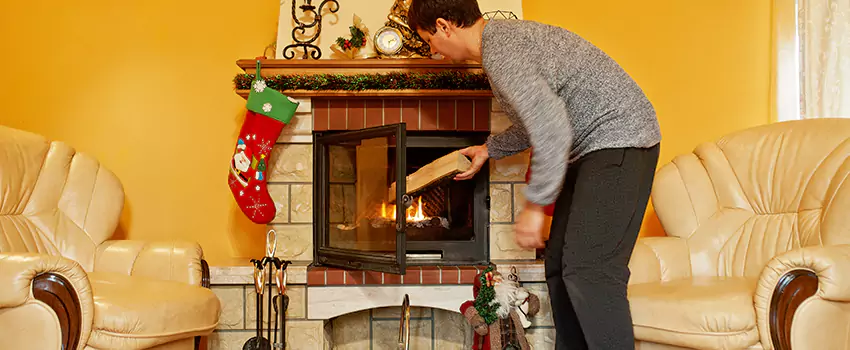 Rusted Metal Fireplace Restoration in Venice, Florida