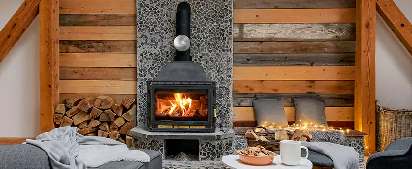 Thelin Hearth Products Direct Vent Gas Stove Fireplace Inspection in Venice, Florida